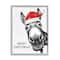 Stupell Industries Merry Christmass Funny Donkey Framed Giclee Art